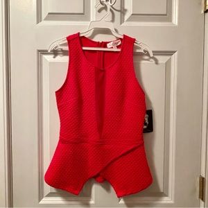 Sexy Red Peplum Tank Top | Cute for going out, holidays, valentines! 🎄❤️💃🏻